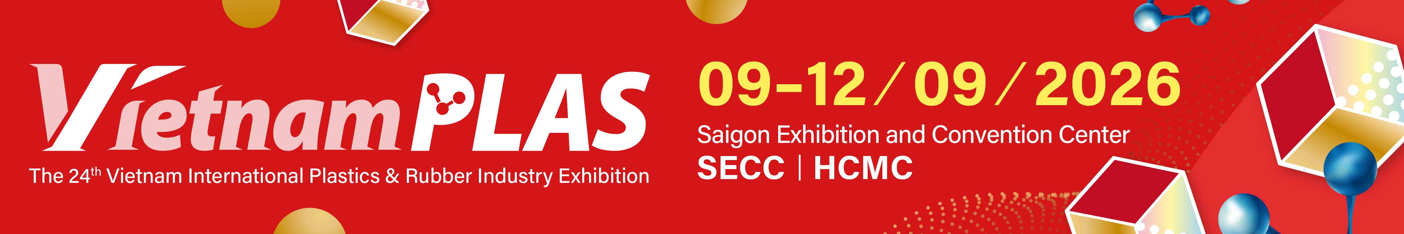 【Vietnam Plas】ベトナム・ホーチミンにて展示会出展中です（2026/9/9～9/12）